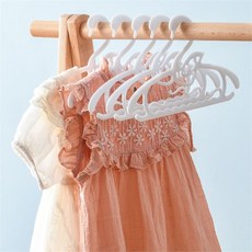 신생아 옷걸이 논슬립 릴레이 유아용 아동 키즈 아기 옷걸이 유아 바지걸이 화이트 10개