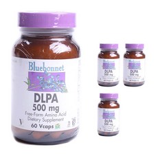 Bluebonnet DLPA 500mg, 60 件, 4個
