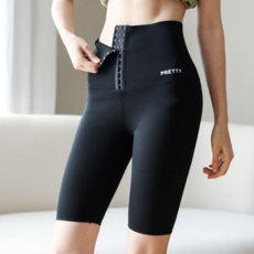 뚱보 힙업 5부 복부보정 하이웨스트 레깅스