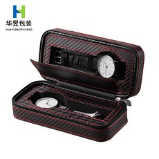 外貿碳纖維皮革首飾盒 6位錶盒 眼鏡展示收納盒, 1個, 2位碳纖維手錶盒;1