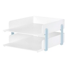 리템LnC 레보트레이 2단 271361 받침 보관함 서류 문서보관 개인 dew+9855Xe