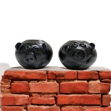 G 예조 도자기 소금통 소금단지 옹기도자기 이천도자기 옹기항아리 장독 미니항아리 테라리움키트 미니도자기 현관소금단지 도자기양념통 소금단지항아리 미니옹기 정원꾸미기 한국전통선물, 1세트