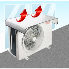 쿠몽 에어컨 실외기덮개 커버 열차단 절전 야외 실외기보호, 1개, 실외기커버