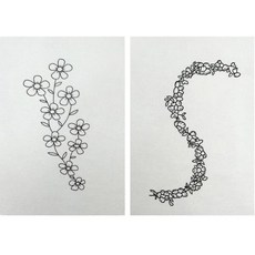 의류 셔츠 가방 DIY 손봉제용 수용성 안정제 2매, 5, 5