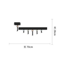 現代簡約入戶玄關掛鈎客廳門後掛衣架傢用臥室衣帽間置物架衣帽鈎, 1個, 一世獨尊(70*28cm), 一世獨尊(70*28cm)