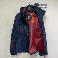 極度乾燥 Superdry 風衣外套 深藍紅/黑橘 防潑水 防風, 1個