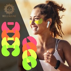 [벨라룩스]네온 썬패치 대형 소형사이즈 스포츠 레져용 UV패치 자외선차단 사이클 등산, 선택01. 네온 옐로우-소형 4매, 1개