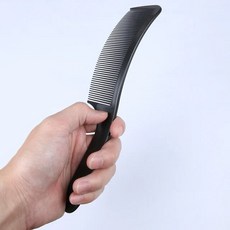 남성용 곡선 헤어 클리핑 커팅 빗 이발사 플랫 탑 이발, 1개