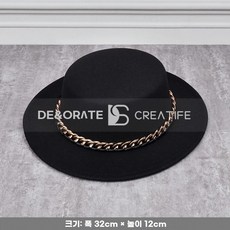 여자 고급 페도라 버킷햇 가을 중년 울 모자, D. 개 품목 착용용이 아닌 쇼룸 소품입니다