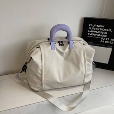 整理包收納包手拿包化妝包防水防潑水大容量加固防潮簡約密閉加大加厚內褲內衣時尚戶外帶隔板收納盒化妝品尋物便捷折疊收納箱大量粉底液裝滿不易變形出差洗漱旅行適合居家收納口紅眼影方形收納用品旅行收納包收納籃包, 白色, 1個