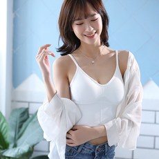 에이블탑 쫀쫀 골지 끈조절 백리스 브라탑 n801