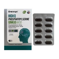 하이큐 포스파티딜세린 징코 800 1박스 엔젯 오리진 은행잎추출물 인지력 기억력 혈액순환 535345