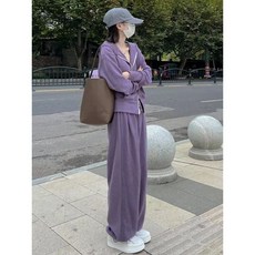 5CENT 連帽長袖外套闊腿長褲套裝