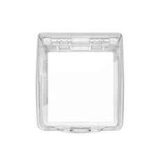 黏貼式門鈴防水盒 IP55超高防水等級 無線門鈴防水罩 透明/黑色可選, DR02-W(透明), 1個