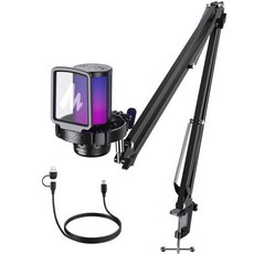 디코용 마이크 Maono Gamerwave DGM20S USB 게임용 콘덴서 RGB 게인 라이트 원 키 음소거 기능이 있는 소음 차단, 2)DGM20S-Black, 2) DGM20S-Black
