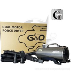gpro美車達人 G&O暖風吹水機 附軟管最長可達7米 寵物吹水機 暖風機 寵物吹風機, 1個