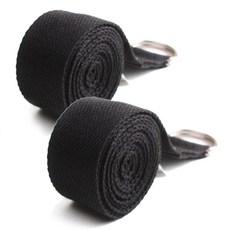 허황후 요가 스트랩, 블랙, 2개
