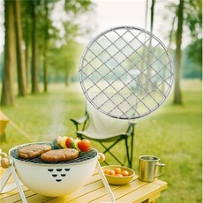 소망상점 304스텐 원형 미니 석쇠(13cm) 쥐포구이대