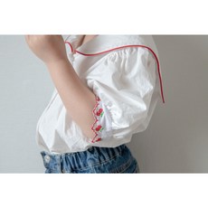 [L 바로배송] 체리 블라우스 (one color/S-JM) 유아 키즈 여아 여름 블라우스