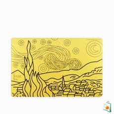 OS 데코샌드아트 명화도안 색모래 별매 중 별이 빛나는 밤 만들기모래 컬러모래