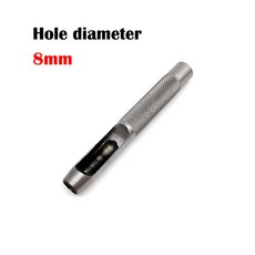 강철 라운드 홀 펀치 도구 가죽 공예 벨트 가방 의류용 할로우 커터 1mm 2mm 3mm 4mm 5mm 6mm 8mm-20mm, hole diameter 8mm, 1개