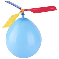 玩具先生 飛天嗶嗶汽球直升機 / 氣球竹蜻蜓 /充氣竹蜻蜓 - 趣味飛行玩具，激發兒童想像力, 單色版氣球直升機