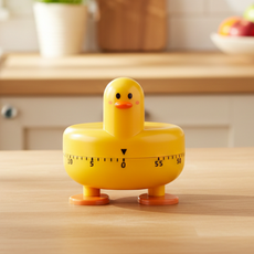 아이엔유 인테리어 오리 쿠킹타이머, 노랑오리, 1개