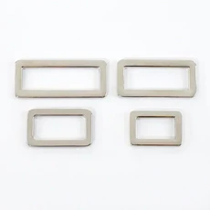 5/10Pcs 20 50mm 금속 버클 가방 트라이 링 웨빙 스트랩 벨트 조절기 걸쇠 후크 DIY 하드웨어 액세서리, 12 AP264-Sliver, 12 AP264 Sliver
