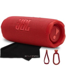 JBL Flip 7 휴대용 블루투스 스피커 IP68 방수 방진 낙하 방지 PushLock 시스템 AI 사운드 부스트 16H 배터리 - 레드 Boomph의 종합적인 궁, Red