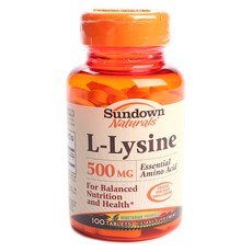 Sundown Naturals L-賴氨酸 500mg 片劑, 100 件, 1個