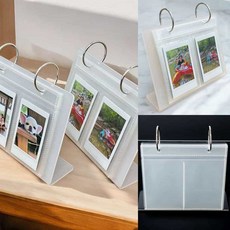 투명 아크릴 L자형 포토카드 스탠드 3in 포토카드케이스 포카바인더 깔끔한자료정리 포토카드바인더