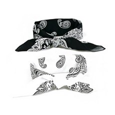 빅사이즈 페이즐리 반다나+반다나 세트 국내 생산 면100% 헤어밴드 겸용 면 손수건 캠핑 등산 필수템