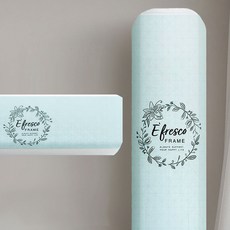 PULSEBIZ 에어컨커버 투인원세트 벽걸이+스탠드 에어컨덮개, 플라워프레임, 민트스카이