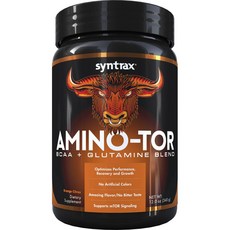 SYNTRAX Amino-Tor BCAA+glutamine保健食品 柳橙柑橘口味, 1罐, 340g