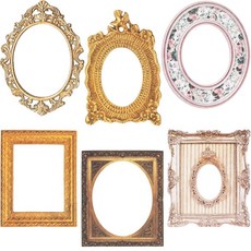 Incinkod 120피스 빈티지 스크랩북 장식 사진 프레임 엠보싱 그림 프레임 스크랩북 장식 종이 공예 스크랩북 용품 정크 저널용 미니 프레임 - 빈티지 색상