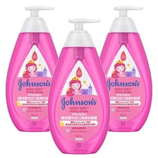 존슨즈베이비 액티브 키즈 샤이니 드롭스 샴푸, 3개, 500ml