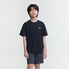 내셔널지오그래픽 키즈 K252UPB902 냉감 5부 상하 SET CARBONBLACK 924439