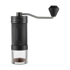 豆貝殼 手搖磨豆機 咖啡豆研磨機 小型家用, 手搖咖啡磨豆機 陶瓷磨芯 外接40檔調節 ABS材質 - 黑色陶瓷, 1個, 5ml
