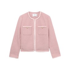 b+ab 브레이디드 트리밍 트위드 재킷