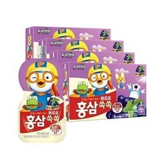 팔도 뽀로로홍삼쏙쏙 포도 블루베리 100ml x 40개