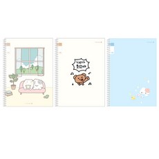 모닝글로리 초등생 3-6학년 노트 21줄 23줄 10개입 꼬맹이샵, 10권, 23줄 스프링 여아용
