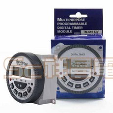 祥昌電子 FRONTIER TM619 微電腦數位定時器 12V/24V, 1個, 12V