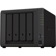 Synology DS923 4Bay 디스크스테이션 NASAMD Ryzen™ 4 스레드 R1600 듀얼 코어 4GB 램 2xRJ45 1GbE LAN 포트, 0TB