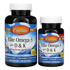 Carlson Labs 칼슨 랩스 엘리트3 플러스 D&K 60정+30정, 1개, 60정