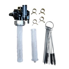 Goodfind68 새로운 연료 밸브 반려동물용cock 22mm 왼쪽 출구 FLSTF FXDL FLHT FLST FXSTB FLHR FXST 2002-2006 61338-02