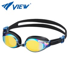 뷰 물안경 V640ASAM 미러렌즈 수경, BLGO, 1개