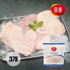 올품 국내산 닭다리살 IQF 3kg 1kg X 3봉 냉동 정육2, 1. 정육2 IQF 3kg(1kg X 3봉)