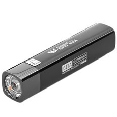 強光手電筒 USB充電 便攜手電筒 多功能 超亮 登山露營 戶外便攜 升級遠距超廣角照射, 1個, 黑色, 黑色