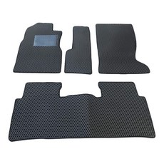 HONDA CRV 2代專用汽車腳踏墊, 黑色, 02-06年 CRV 二代【人客座一片】