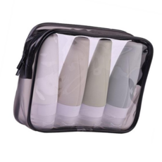 4종 여행용세트 샤워 캠핑 파우치 공병 세트 컬러 실용적인 편리한